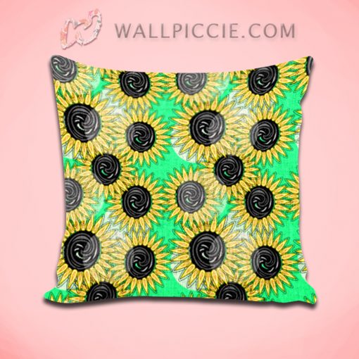 Abstract Sunflowers Summer Decorative Pillow Cover