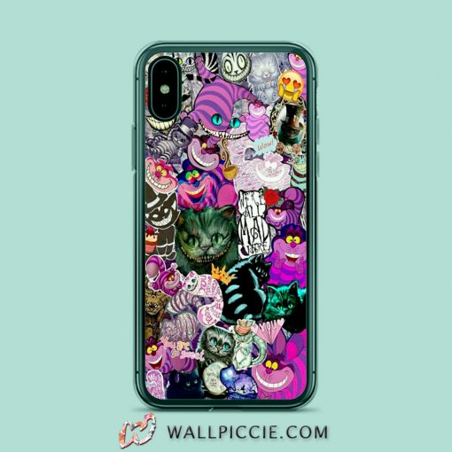 Alice In Wonderland Cat Collage iPhone Xr Case