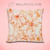 BIG SUNSHINE Bold Coral Floral Decorative Pillow Cover