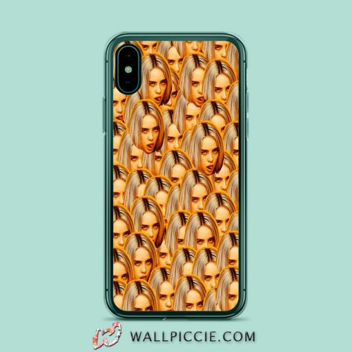 Billie Eilish Bad Guy Face Collage iPhone Xr Case