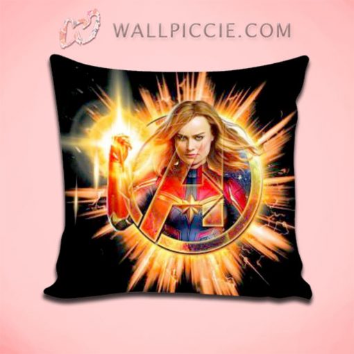 Captain Marvel Avengers End Game Throw Pillow Cover