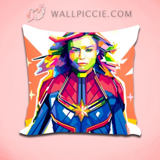 Captain Marvel Pop Art Decorative Pillow Cover