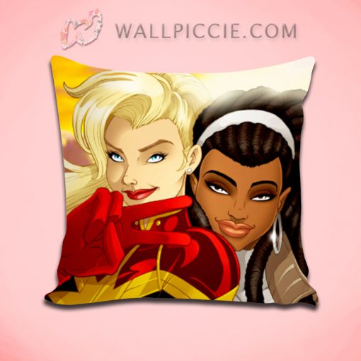 Captain Marvel Selfie Decorative Pillow Cover