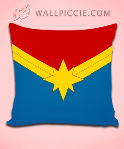 Captain Marvel Symbol Throw Pillow Cover