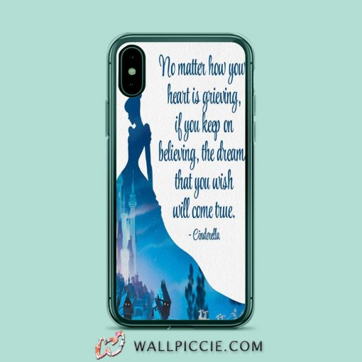 Disney Cinderella Quote iPhone Xr Case