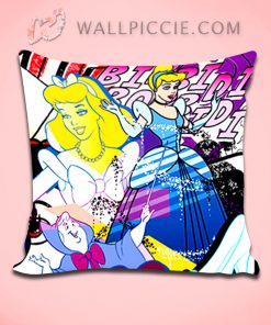 Disney Princess Pop Art Decorative Pillow Cover