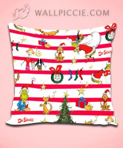 Dr Seuss Christmas Tree Decoration Decorative Pillow Cover