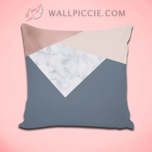 Elegant Marble Rose Gold Decorative Pillow Cover