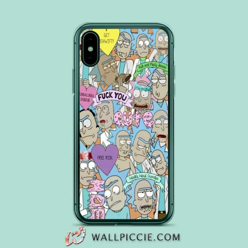 Free Rick Morty Collage iPhone Xr Case