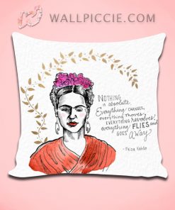 Frida Kahlo Quote Decorative Pillow Cover