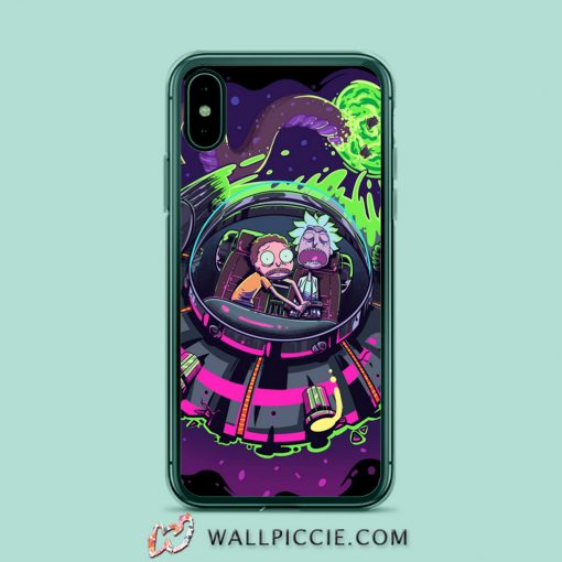 Funny Rick Morty Astronout iPhone Xr Case