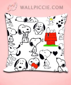 Funny Snoopy Face Decorative Pillow Cover