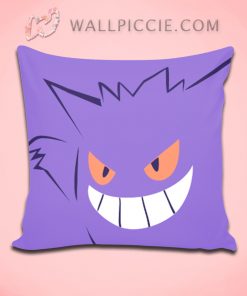 Gengar Pokemon Angry Face Decorative Pillow Cover