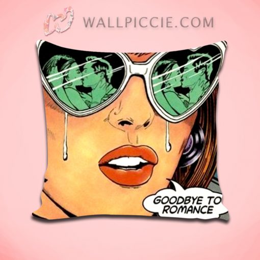 Goodbye to Romance Retro Pop Art Decorative Pillow Cover