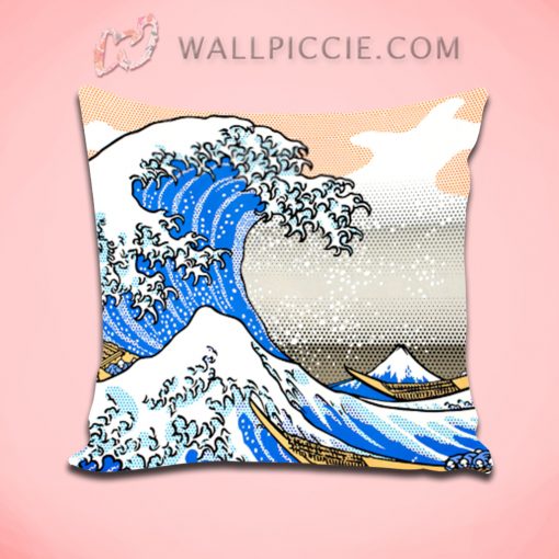 Great Wave off Kanagawa Pop Art Decorative Pillow Cover