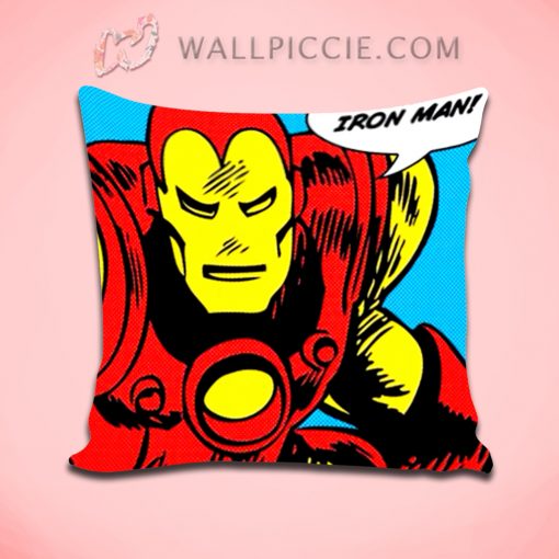 I Am Iron Man Pop Art Decorative Pillow Cover