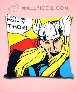 I Am The Mighty Thor Pop Art Decorative Pillow Cover