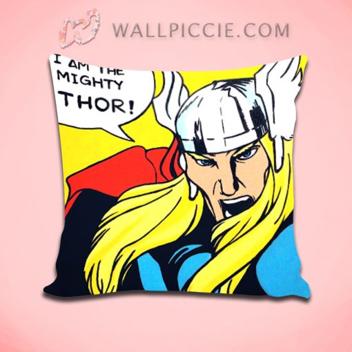 I Am The Mighty Thor Pop Art Decorative Pillow Cover