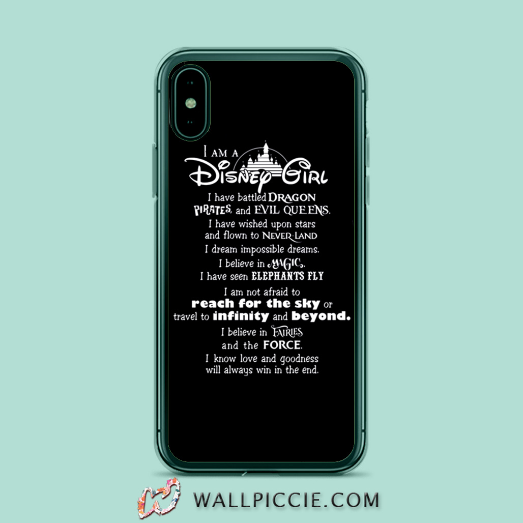 I'm A Disney Girl Quote iPhone Xr Case - Custom Phone Cases