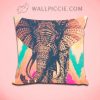 Indian Elephant Aztec Pattern Decorative Throw Pillow Cover