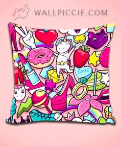 Item Needs Girl Power Pop Art Decorative Pillow Cover