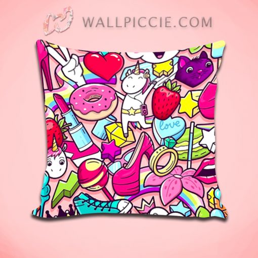 Item Needs Girl Power Pop Art Decorative Pillow Cover
