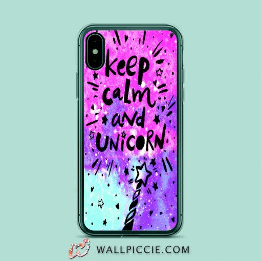 Keep Calm And Unicorn iPhone Xr Case