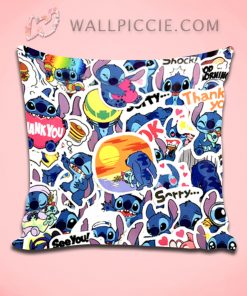Lilo Stitch Funny Moment Collage Decorative Pillow Cover
