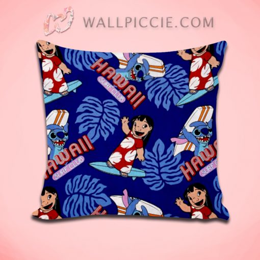 Lilo Stitch Hawaii Pattern Decorative Pillow Cover