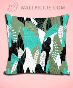 Mid Century Modern Inspired Tropical Plant Decorative Pillow Cover