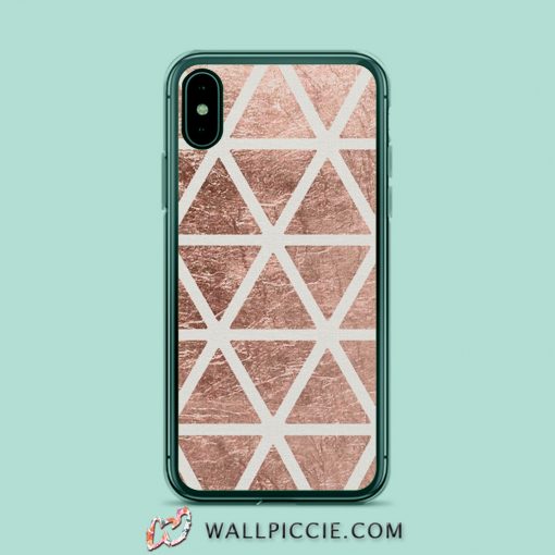 Modern Faux Rose Gold Foil iPhone Xr Case