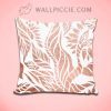 Modern Geometric Rose Gold Botanical Decorative Pillow Cover