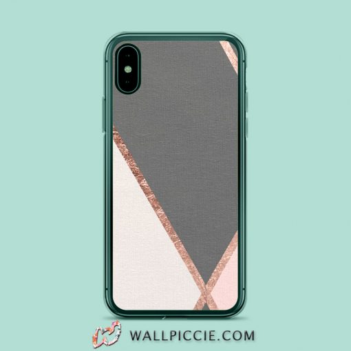 Modern Pink Grey Colour iPhone Xr Case
