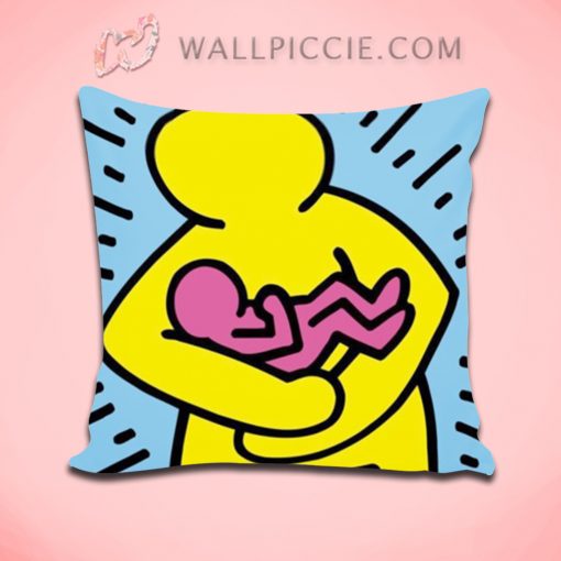 Mother And Son Pop Art Decorative Pillow Cover
