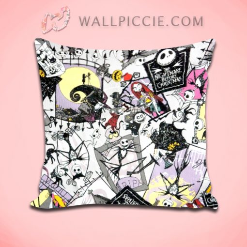 NIghtmare Before Christmas Pattern Decorative Pillow Cover