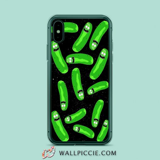 Pickle Rick Morty Pattern iPhone Xr Case