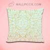 Pink Mint Green Ombre Gold Glitter Decorative Pillow Cover