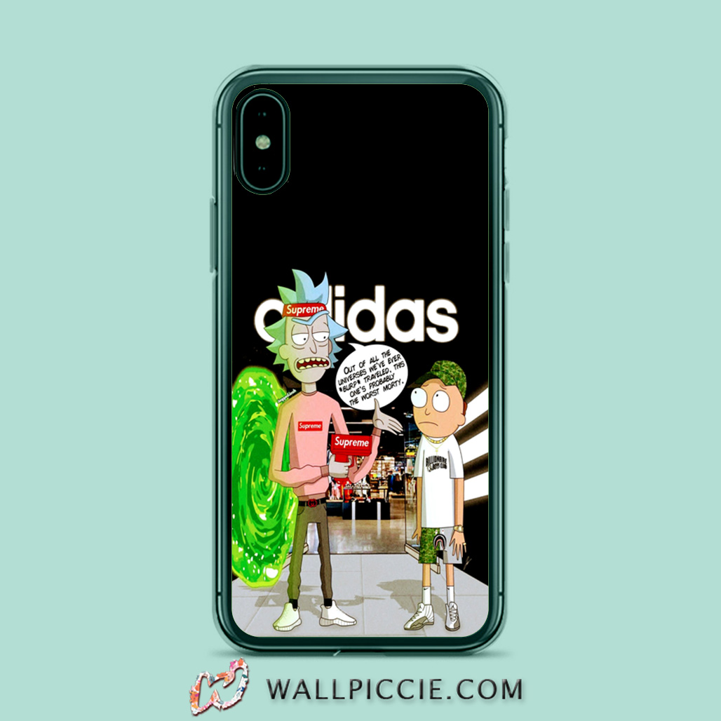 Rick Morty Adidas Parody Iphone Xr Case Custom Phone Cases