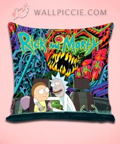 Rick Morty Monster Decorative Pillow Cover