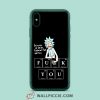 Rick Morty Saying Fuck You iPhone Xr Case