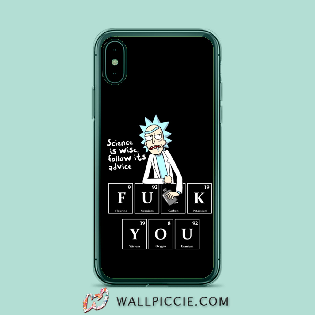 Rick Morty Saying Fuck You IPhone Xr Case - Custom Phone Cases