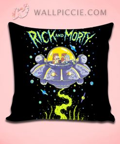 Rick Morty Space Cruiser Decorative Pillow Cover