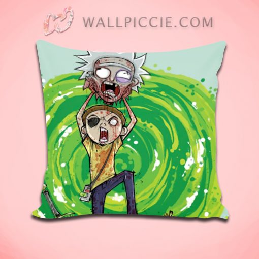 Rick Morty Zombie Decorative Pillow Cover