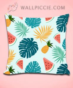 Seamless Watermelon Tropical Pattern Decorative Pillow Cover