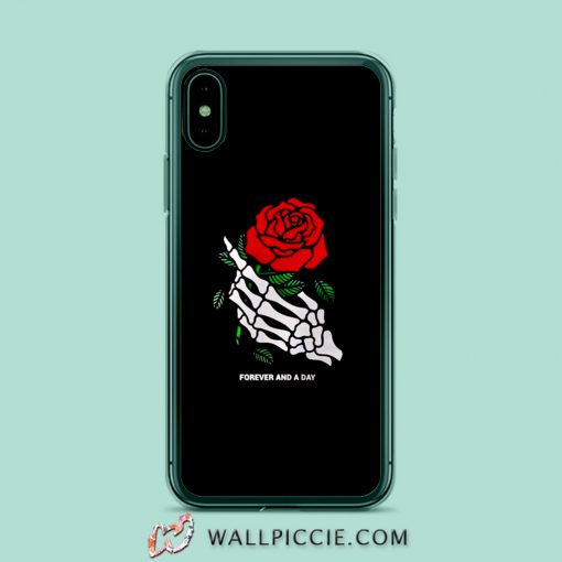 Skeleton Rose Forevera and A Day iPhone Xr Case