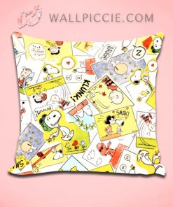 Snoopy All Character Fabric Pattern Decorative Pillow Cover