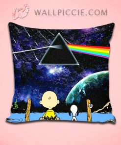 Snoopy Charlie Brown Pink Floyd Decorative Pillow Cover