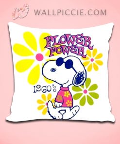 Snoopy Flower Power Decorative Pillow Cover