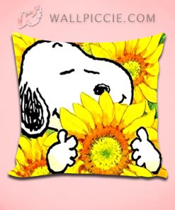 Snoopy Sunflower Decorative Pillow Cover