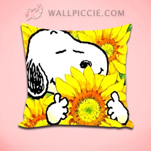 Snoopy Sunflower Decorative Pillow Cover